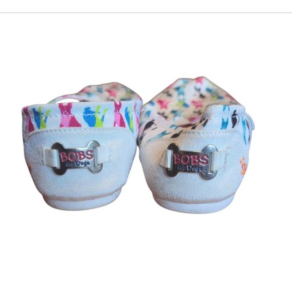 Bobs by Skechers Memory Foam Slip-on Shoes with Dog Print Comfy Casual Loafers - Picture 4 of 6